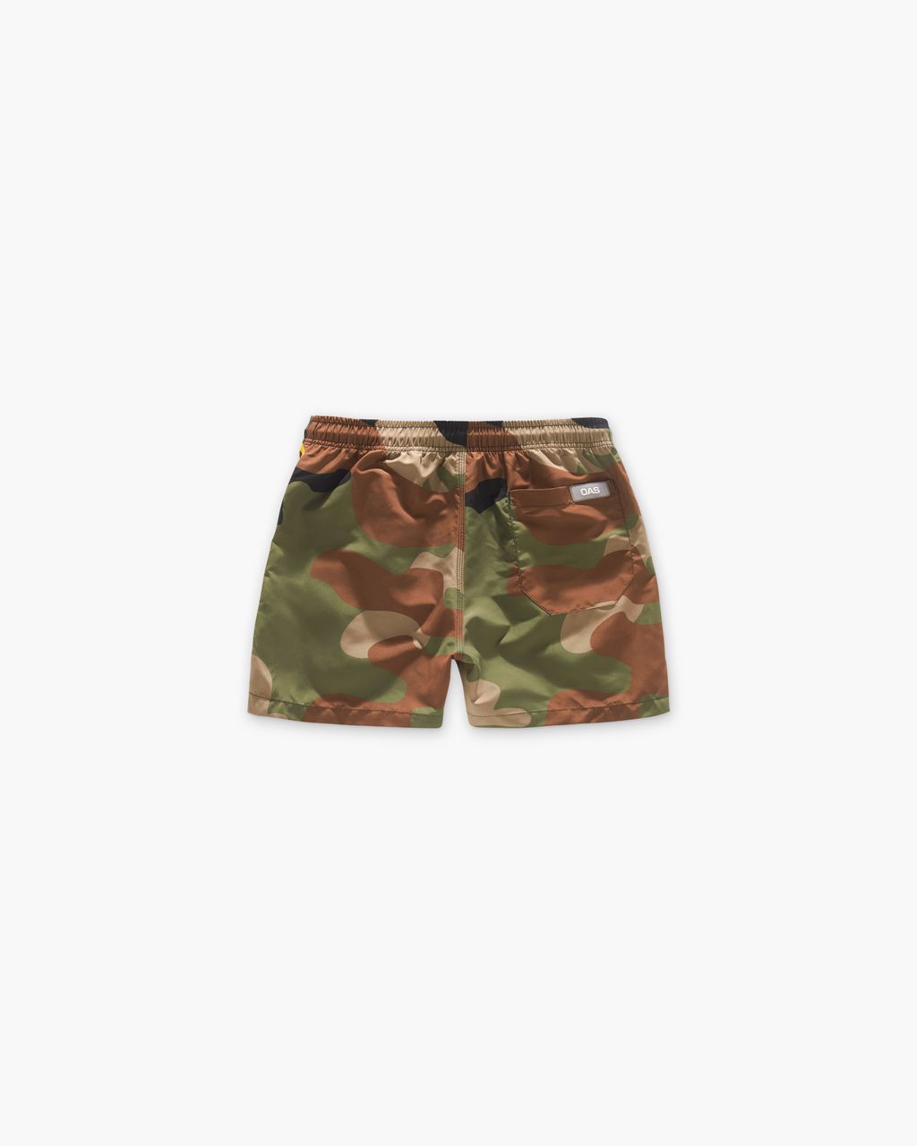 Green Cammo Zig Embroidered Swim Shorts