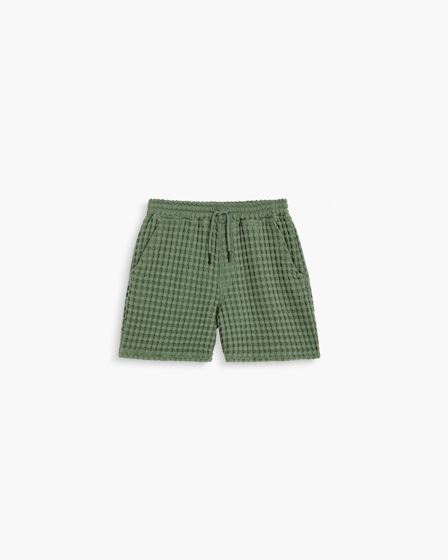Green Porto Waffle Shorts