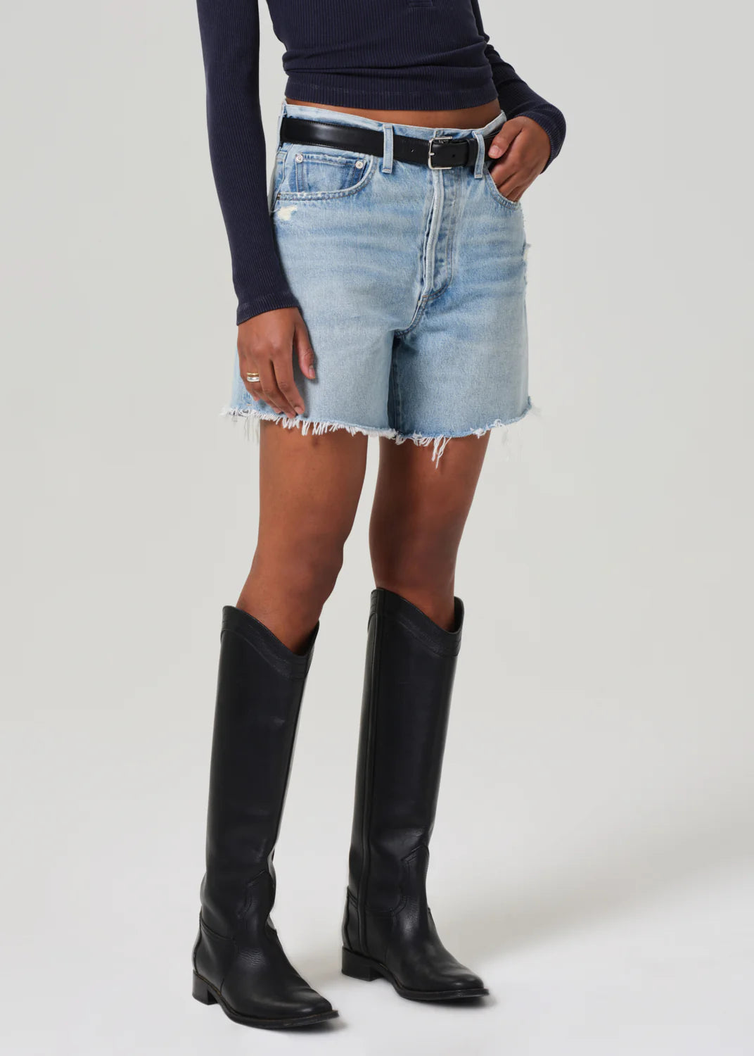 Marlow Long Vintage Short In Raleigh