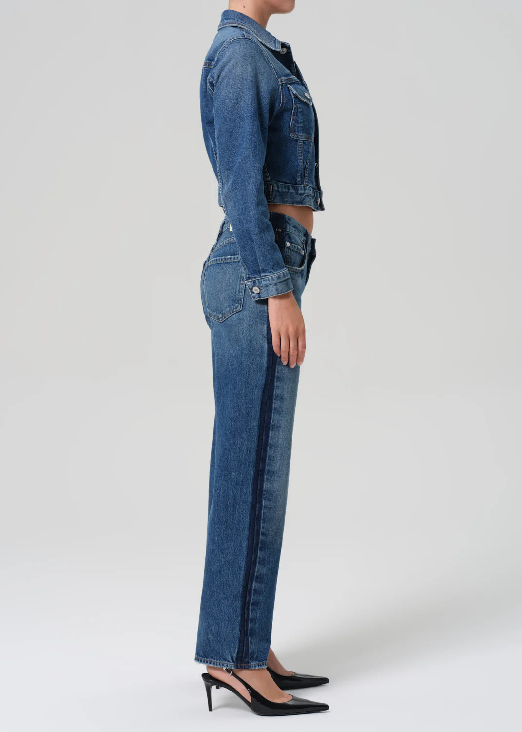 Lindz Easy Straight Tuxedo Stripe In Liro
