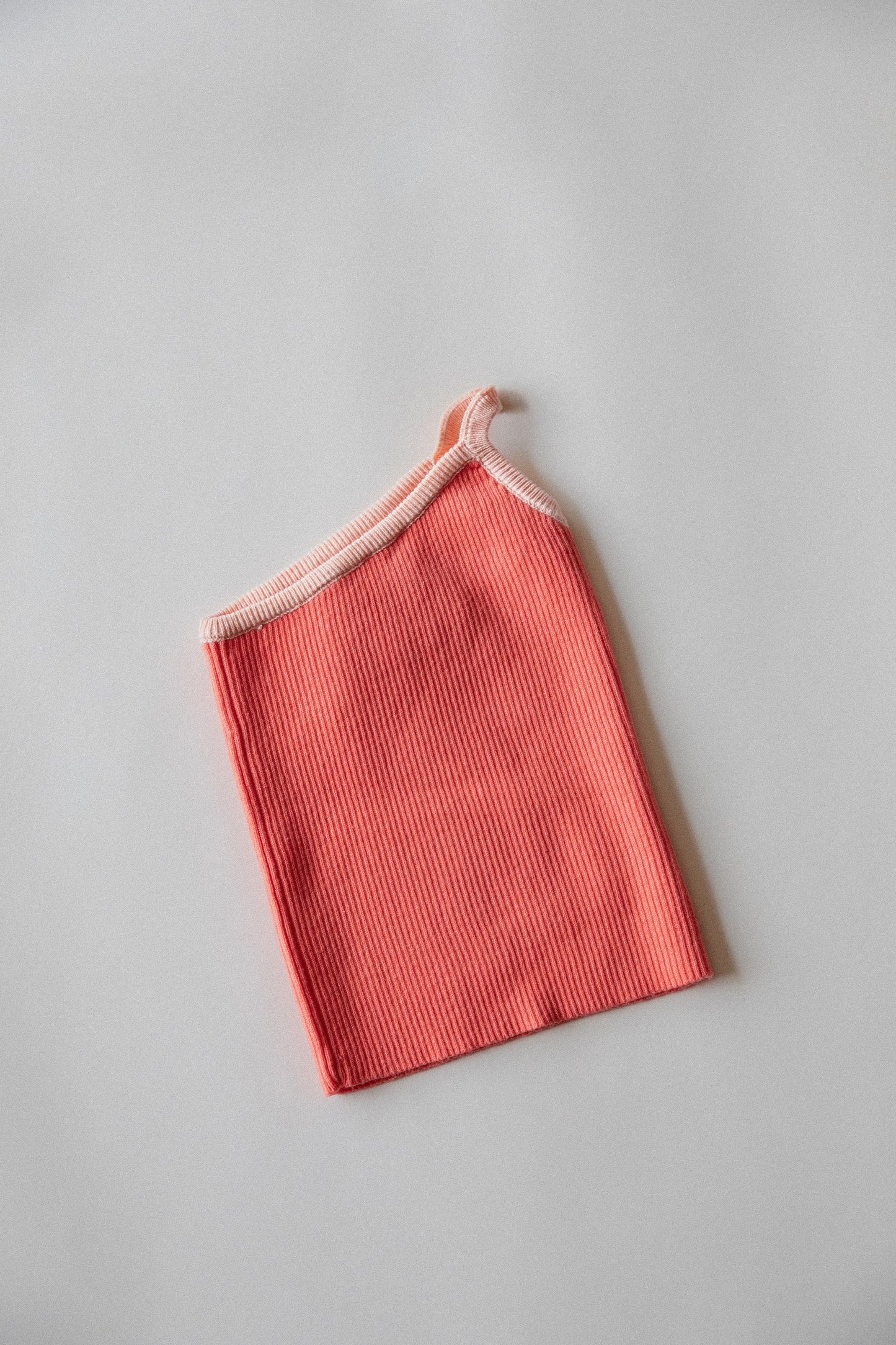 One Strap Knit Tank | Coral