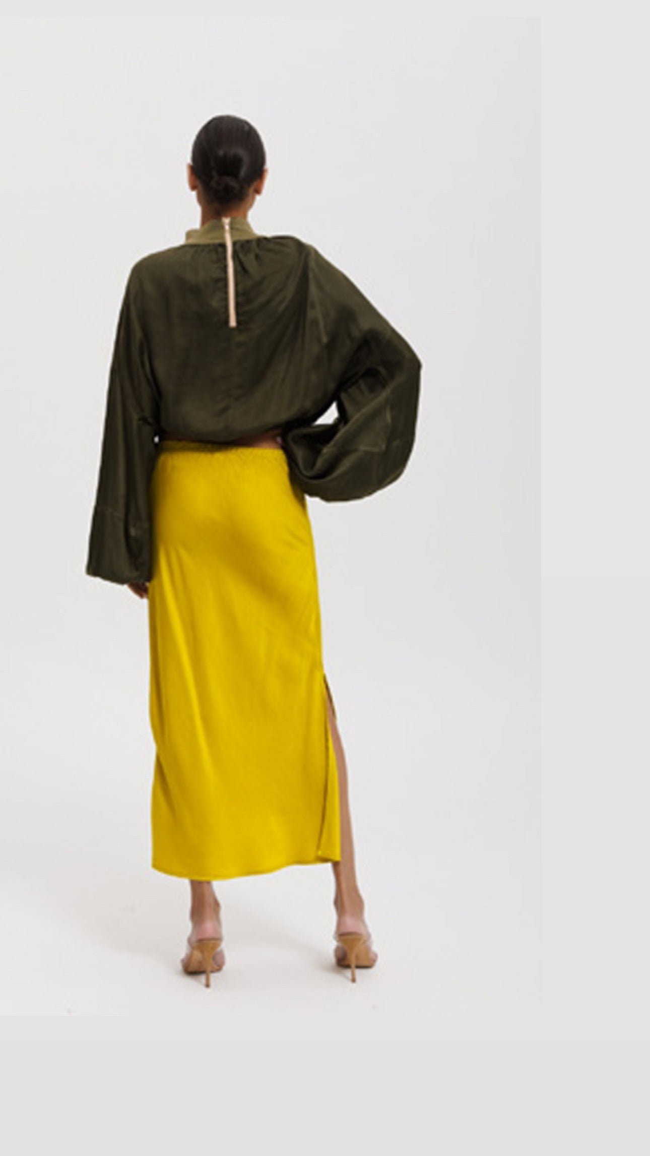 Slip Skirt | Chartreuse