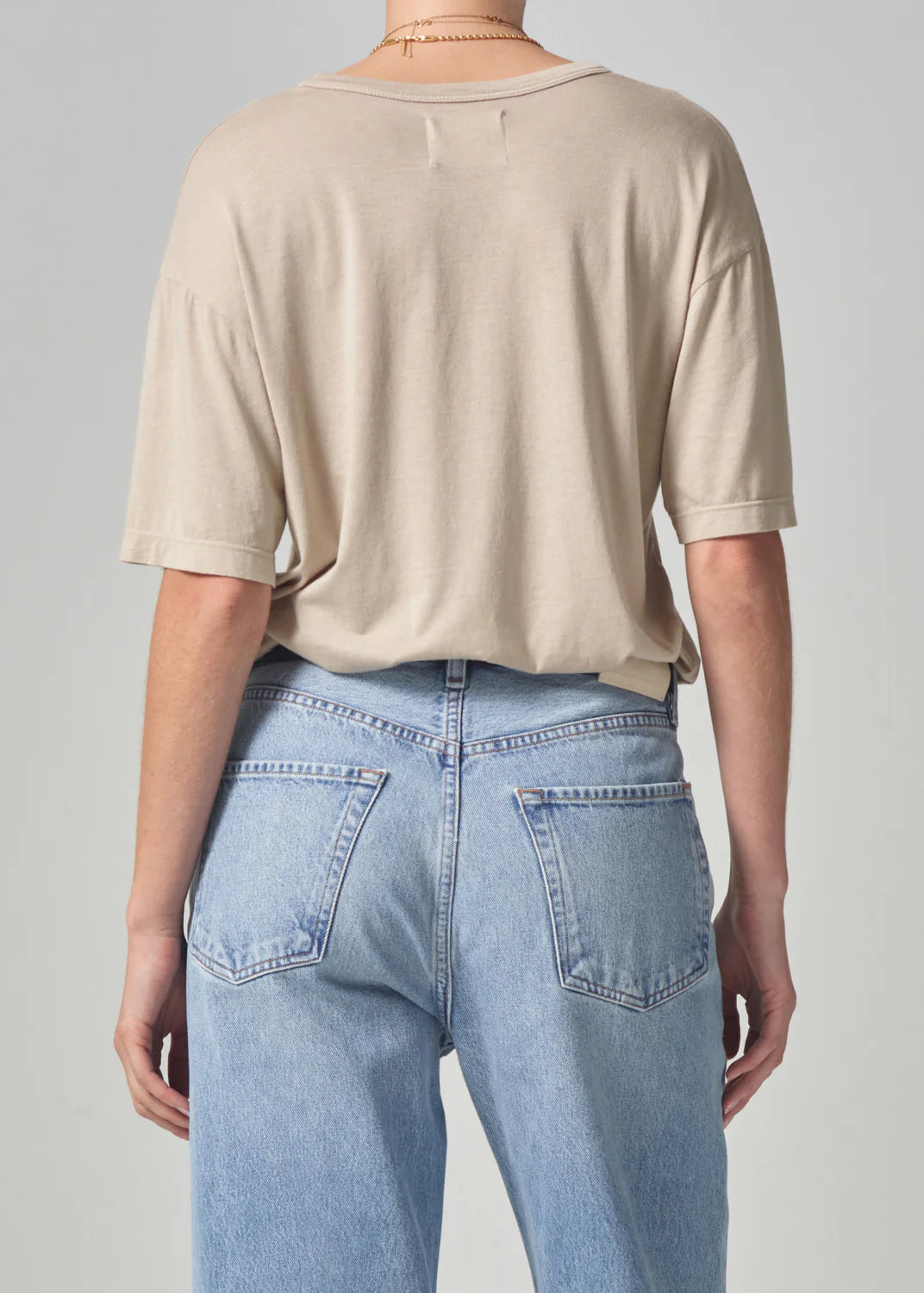 Elisabetta Relaxed Tee In Taos Sand