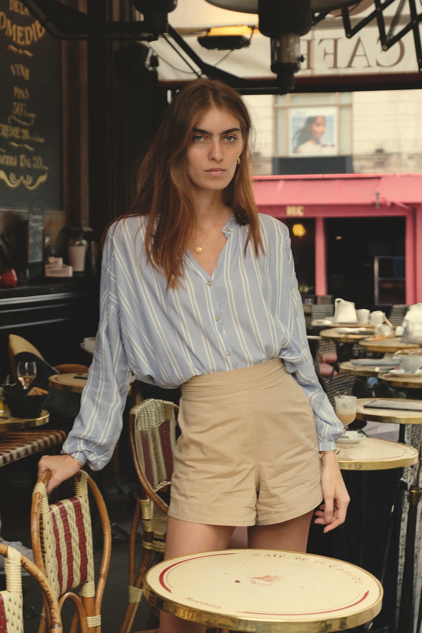 GINGER SHIRT - CHAMBRAY STRIPES