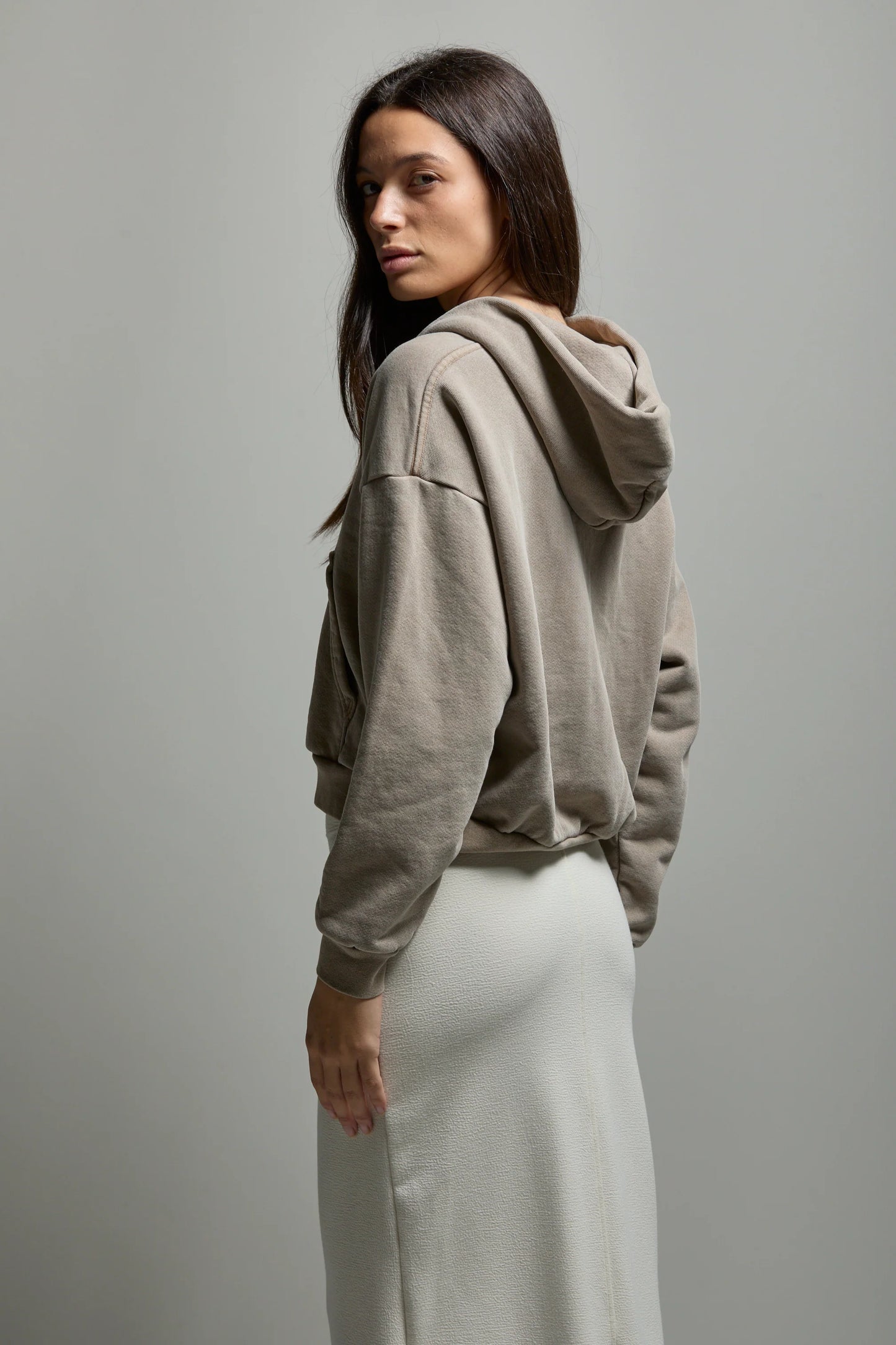 Rosie Zip Hoodie | Vintage mushroom