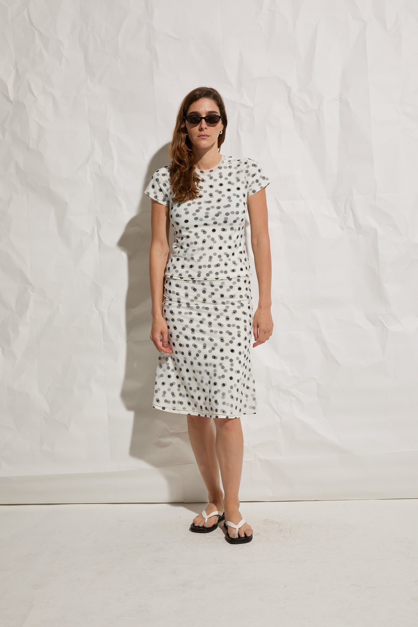 White & Black Polka Dot