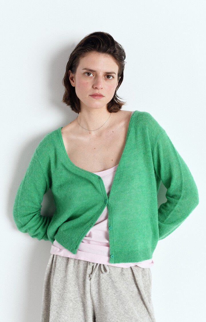 WOMEN'S CARDIGAN DUMY | Green Melange
