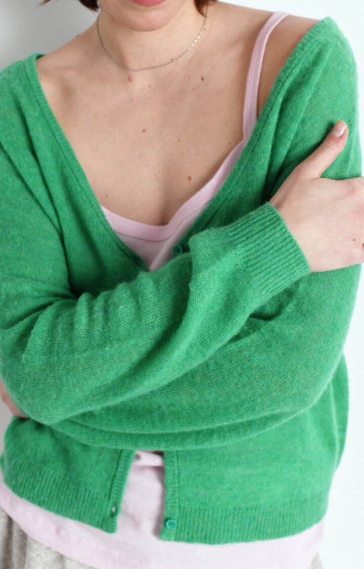 WOMEN'S CARDIGAN DUMY | Green Melange
