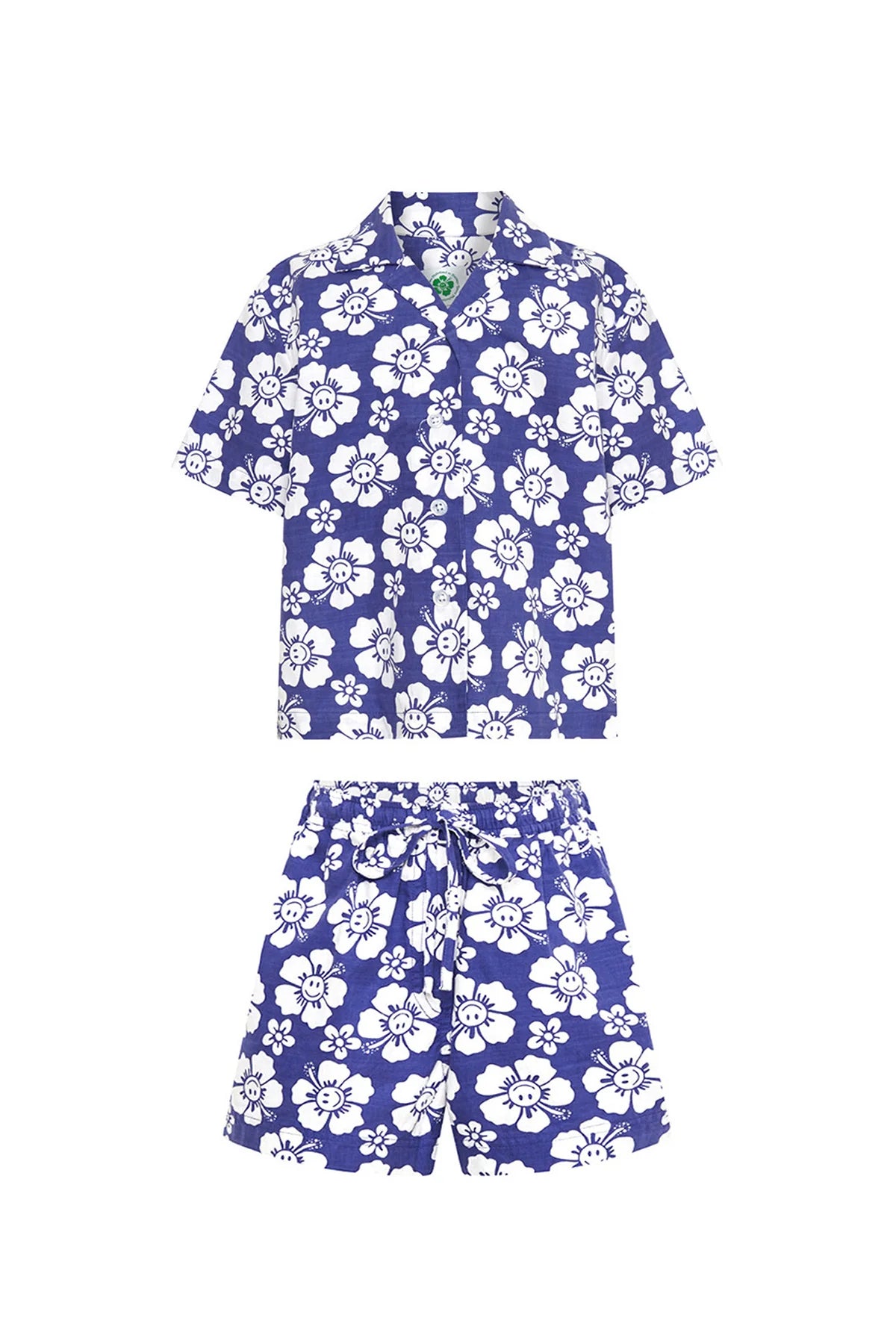 Happy Hibiscus Resort Set - Blue/White