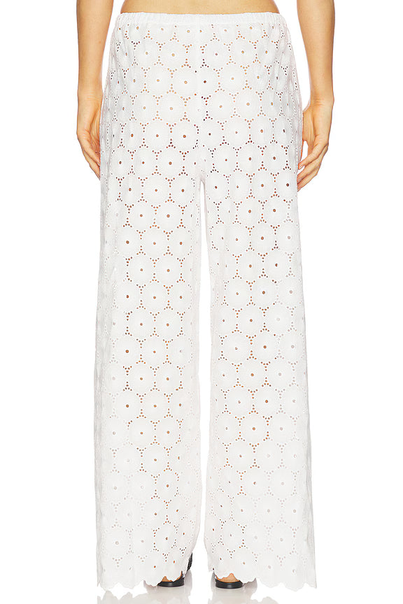 Pamina Pant | Dolce Broderie White