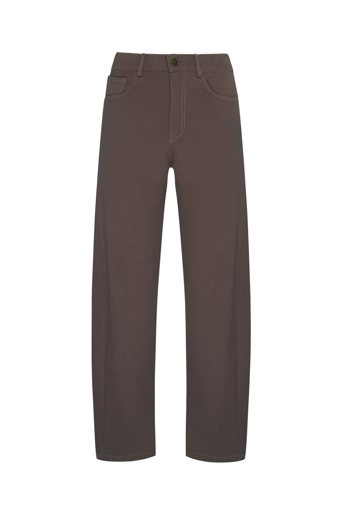 GUILDFORD COTTON PANT - CHOCOLATE