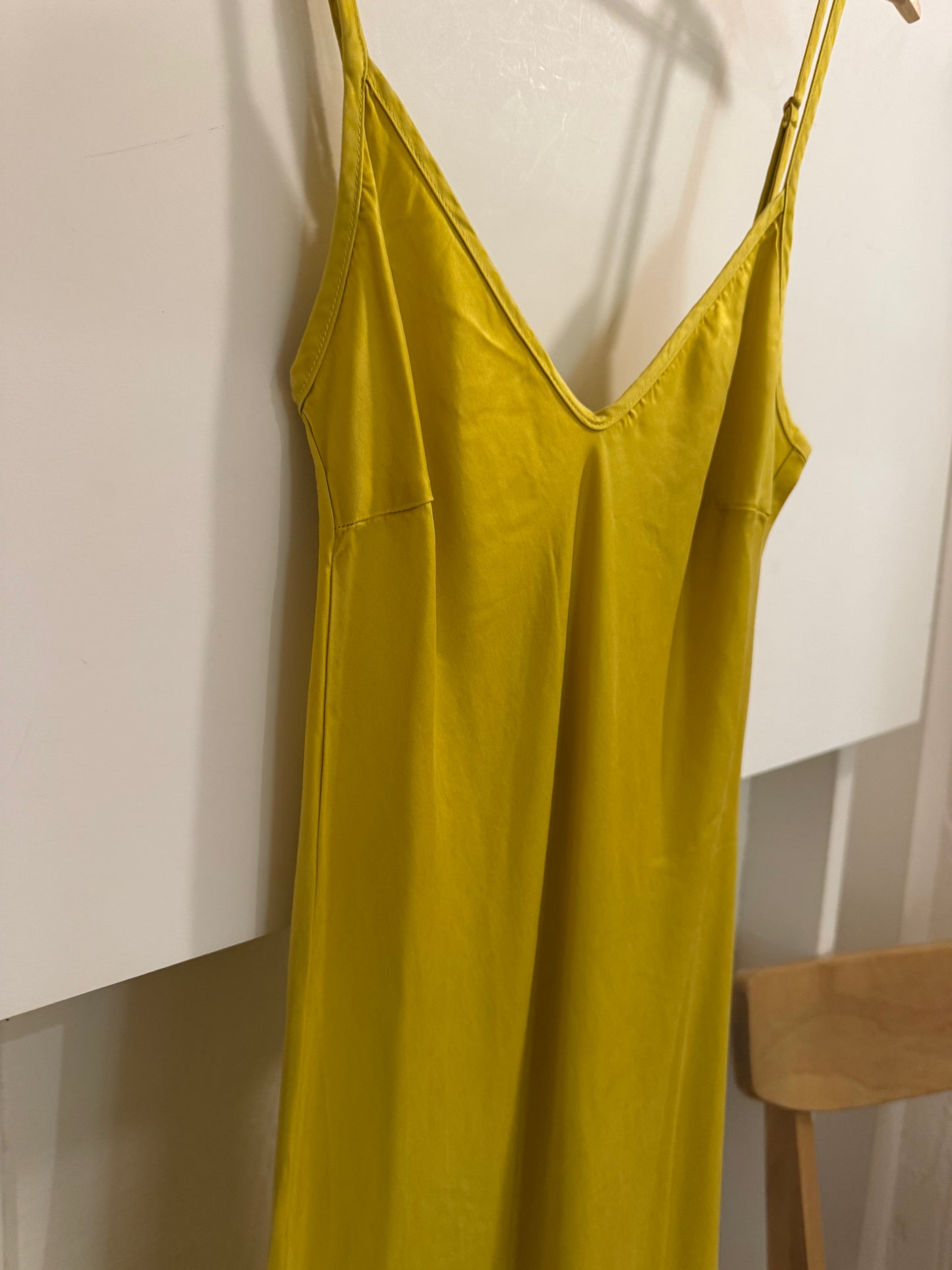 Jones Slip Dress | Charteuse
