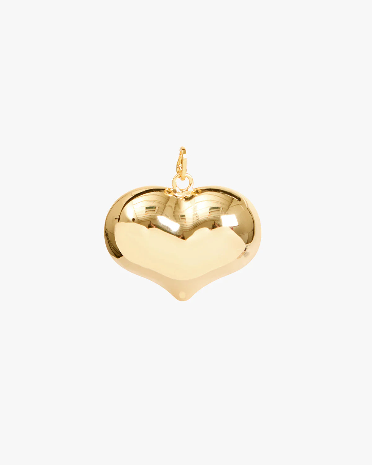 Grande Mylar Heart Charm | Gold