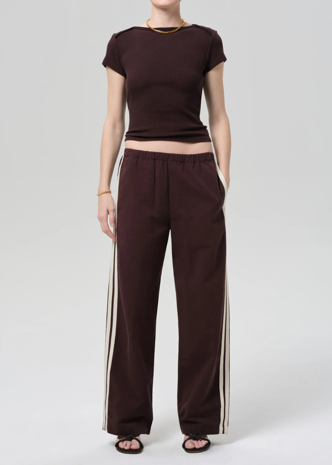 Aurora Track Pant | Chocolate