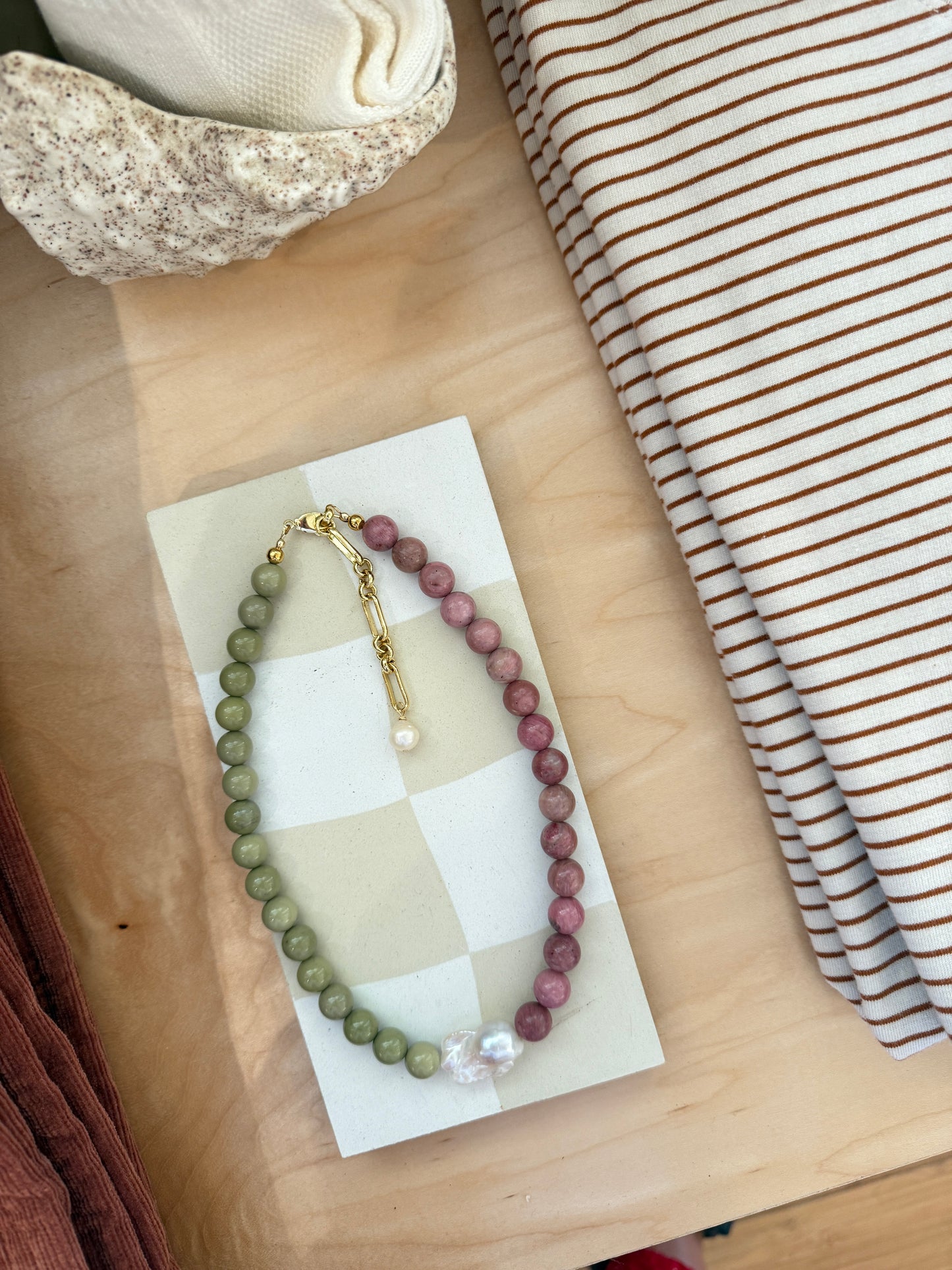 Matcha Baroque necklace