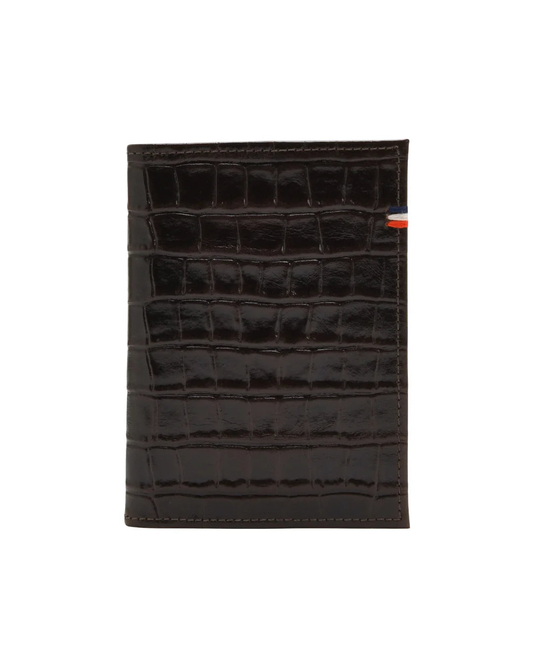 Passport Sleeve | Roma Croco | Mahogany