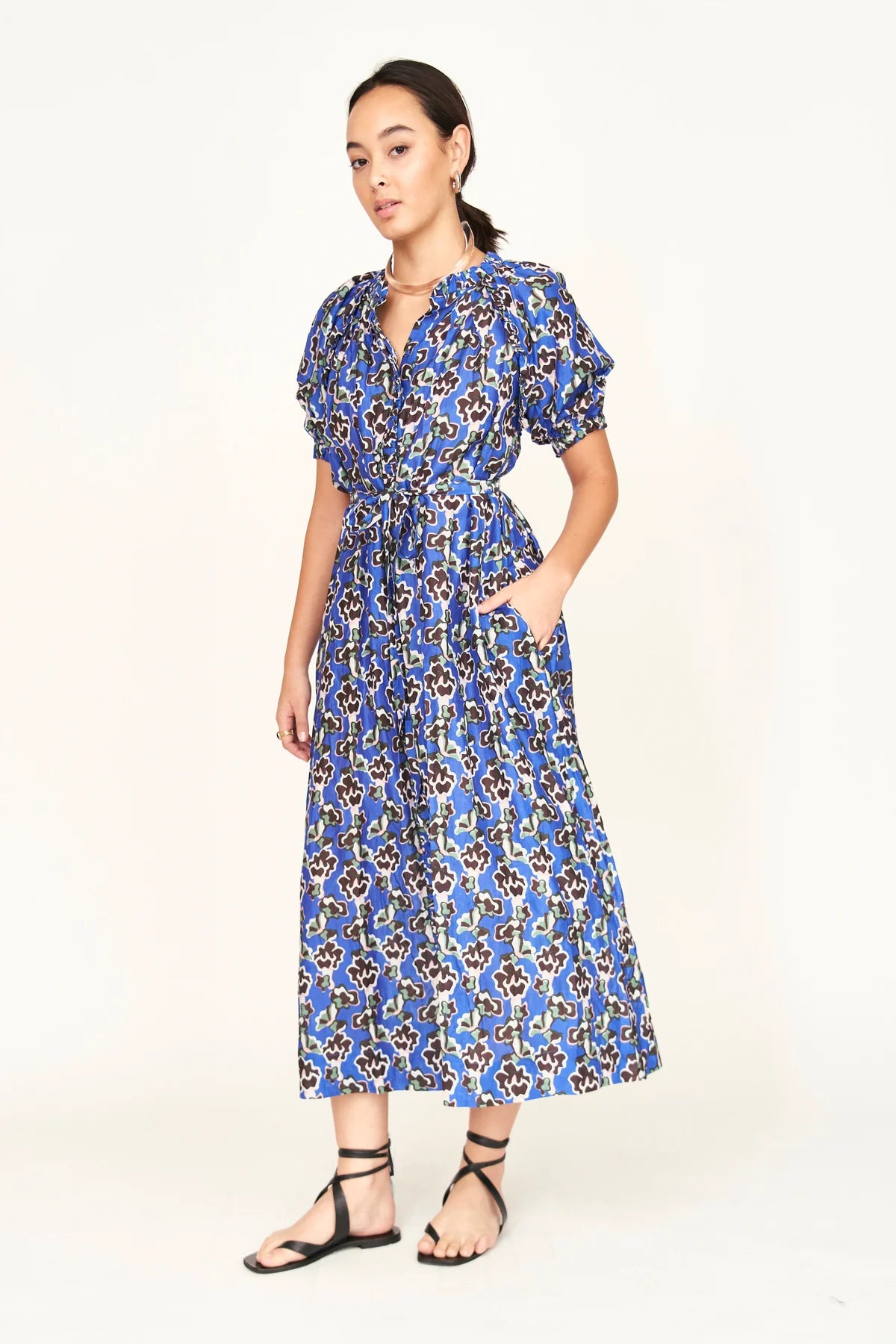 Somerset Dress | Lapis Wildflower