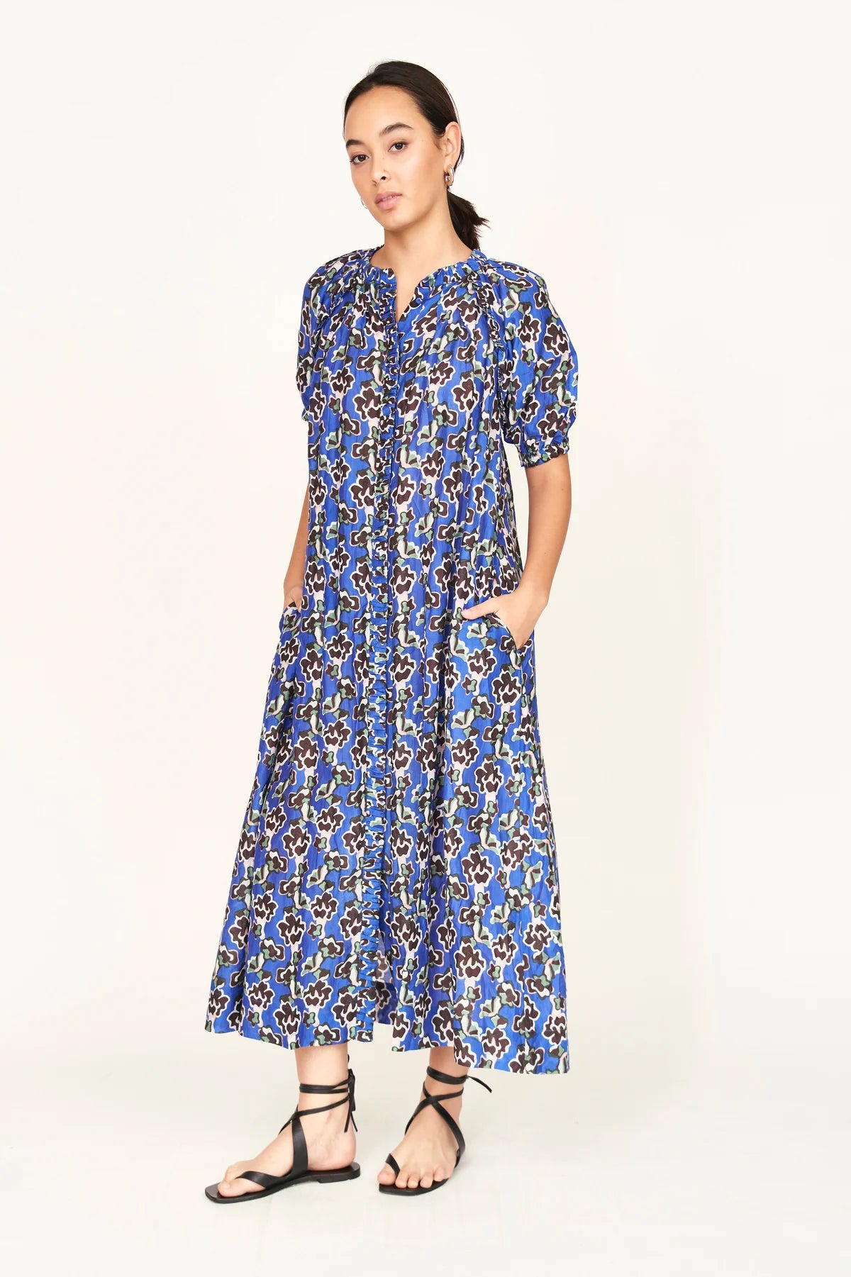 Somerset Dress | Lapis Wildflower
