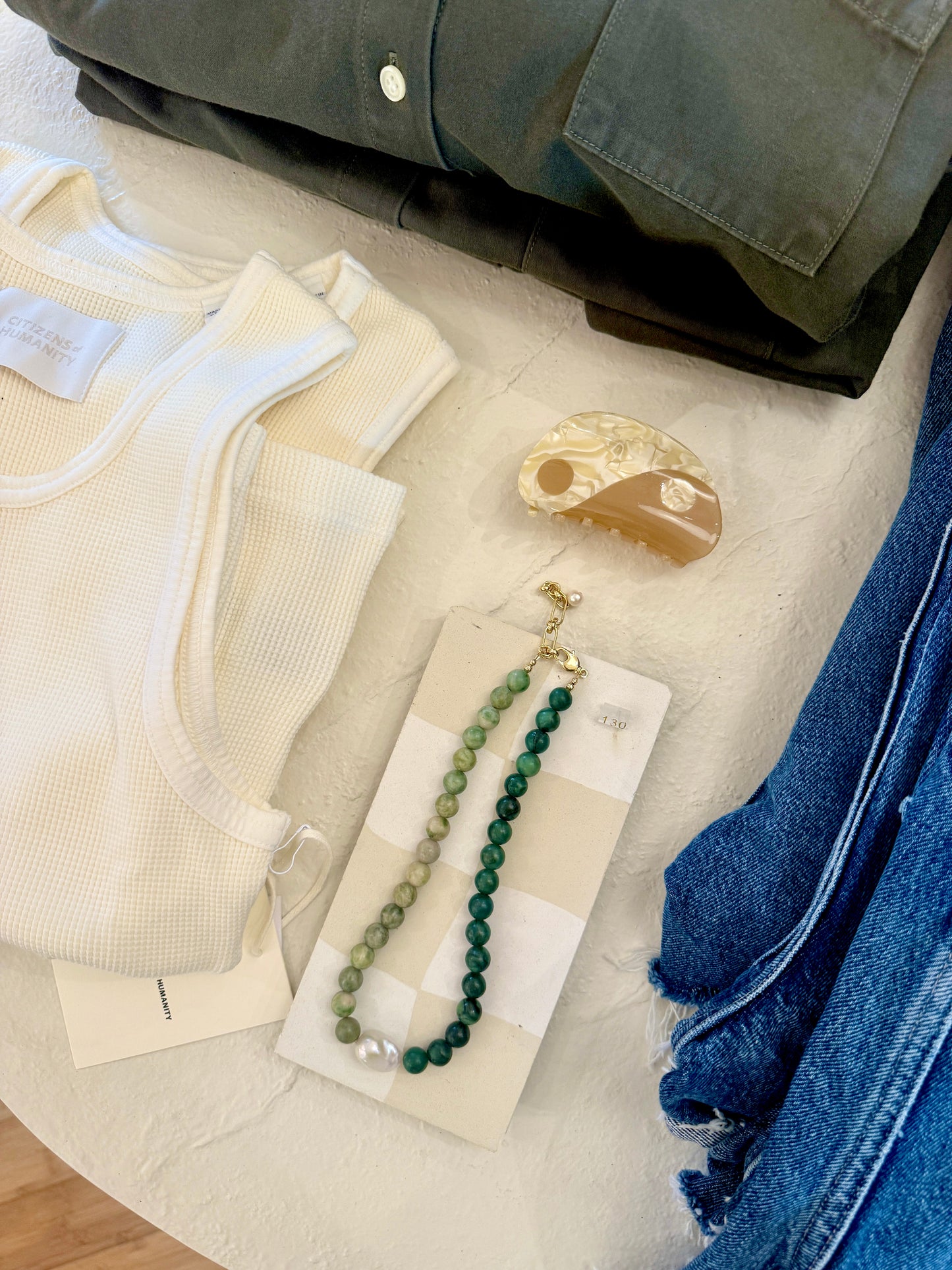 African jade and Jasper necklace