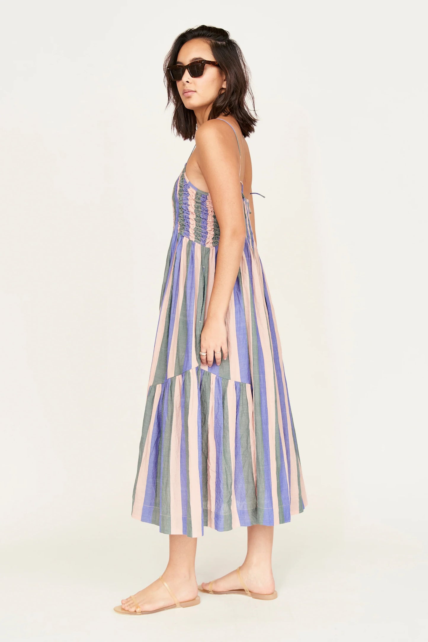 JANEIRO DRESS IN CARNIVAL STRIPE