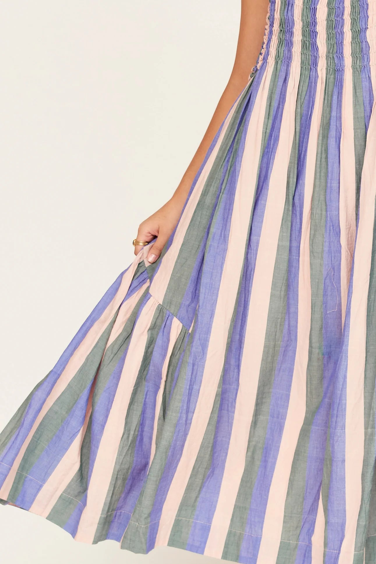 JANEIRO DRESS IN CARNIVAL STRIPE
