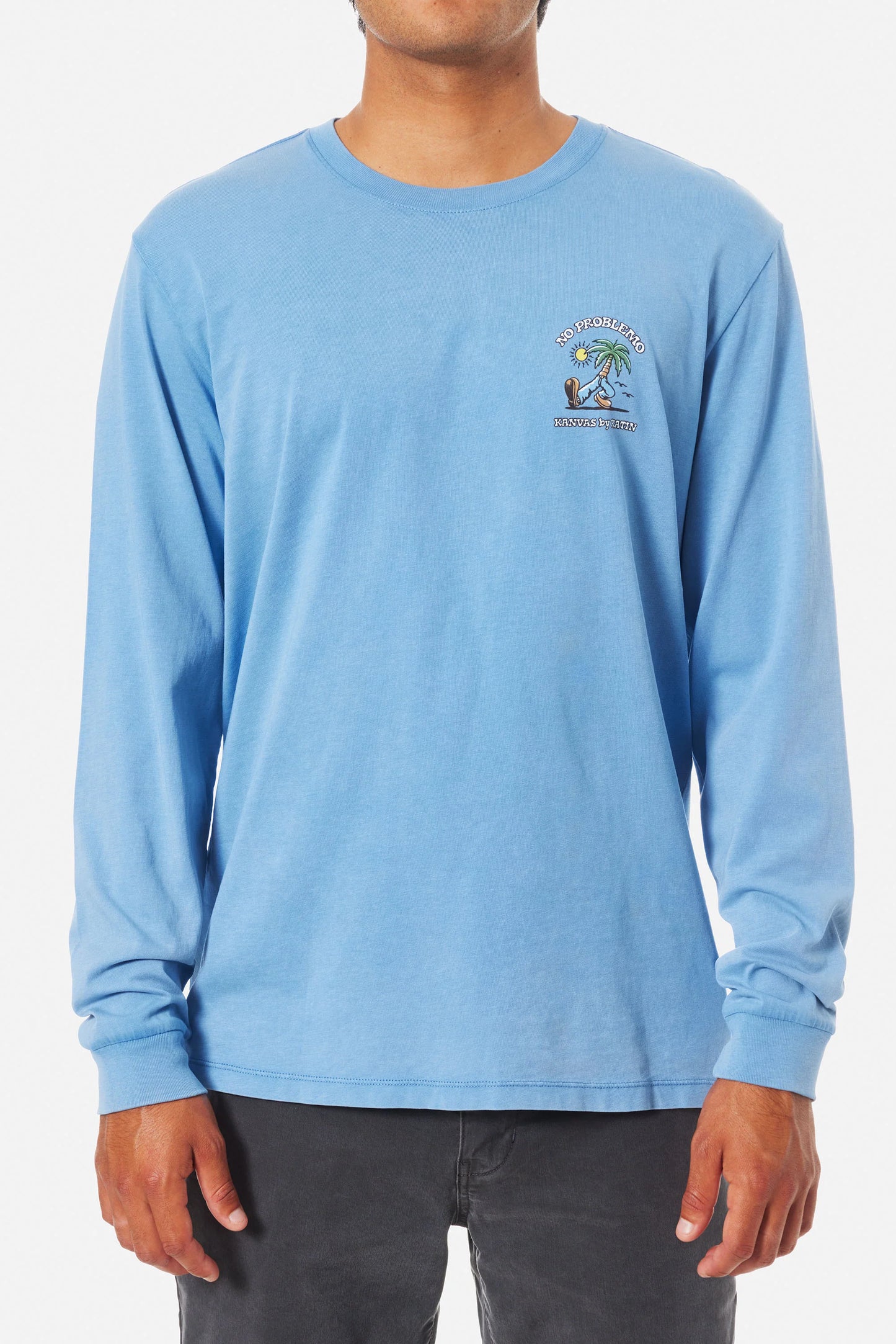STROLL LS TEE BLUE WASH