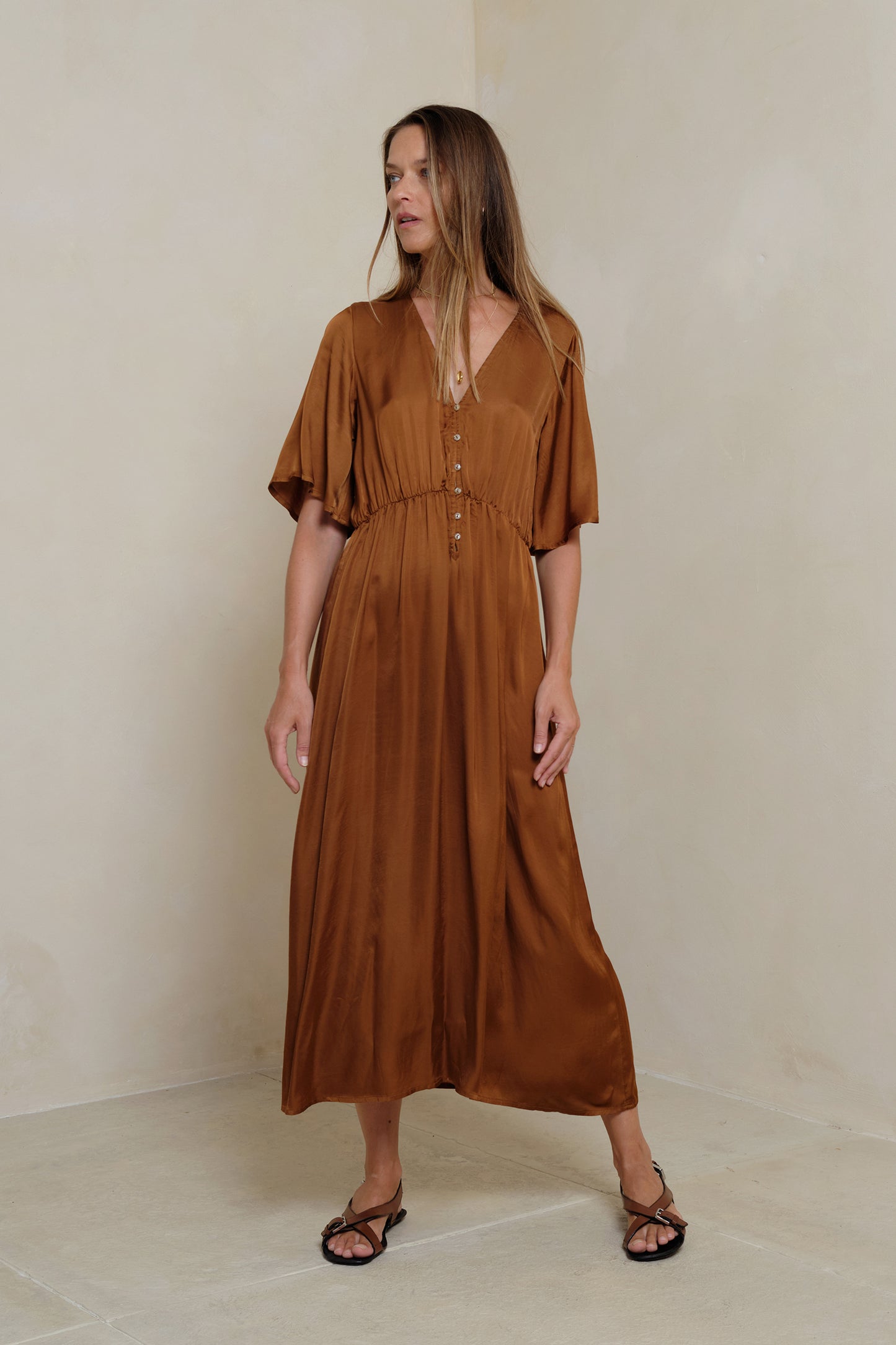Lyra Dress Rust