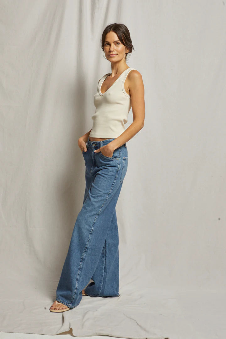 Maria rib v-neck tank | Sugar