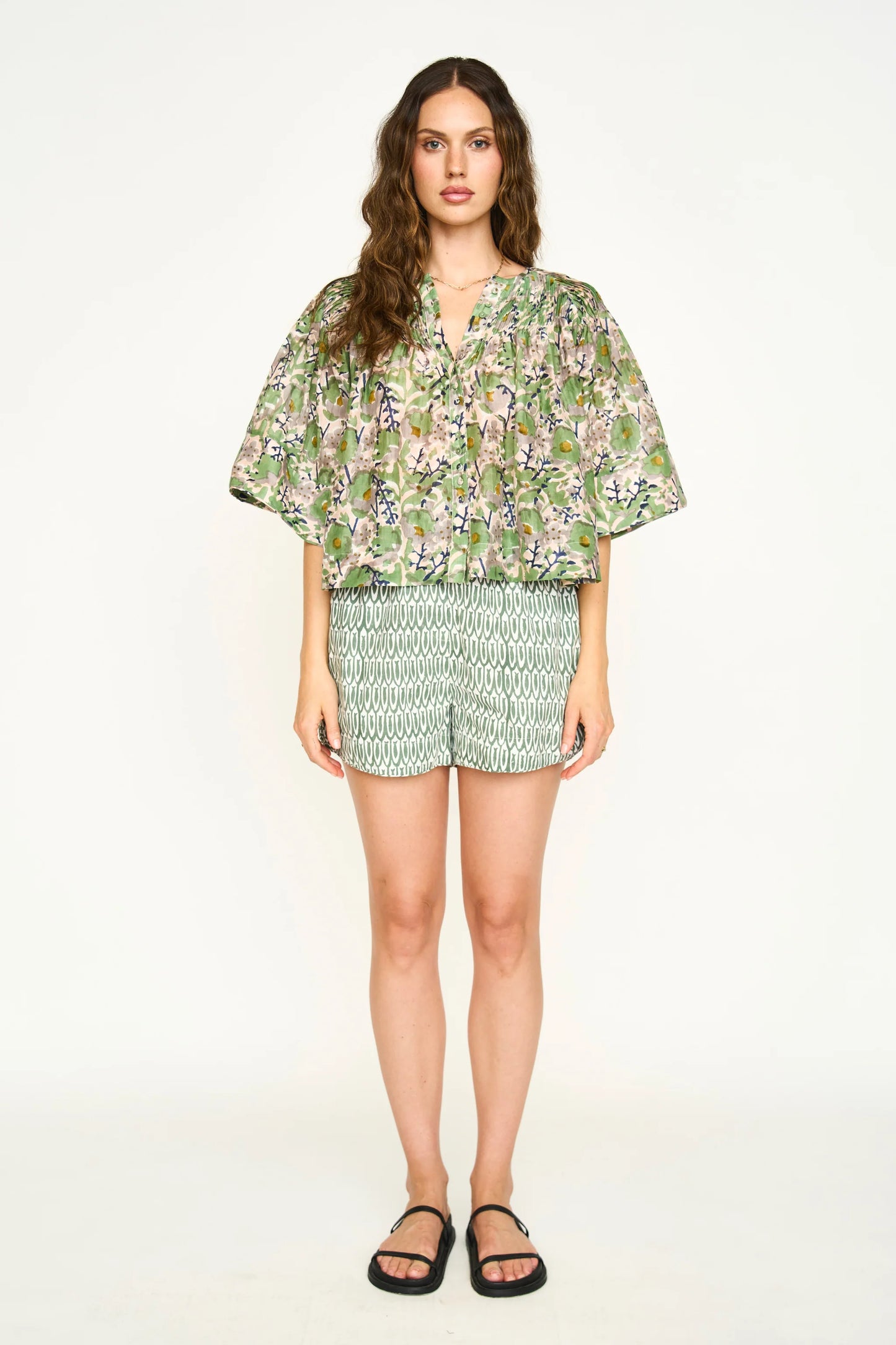 KERALA BLOUSE IN LAVENDER BLOOM