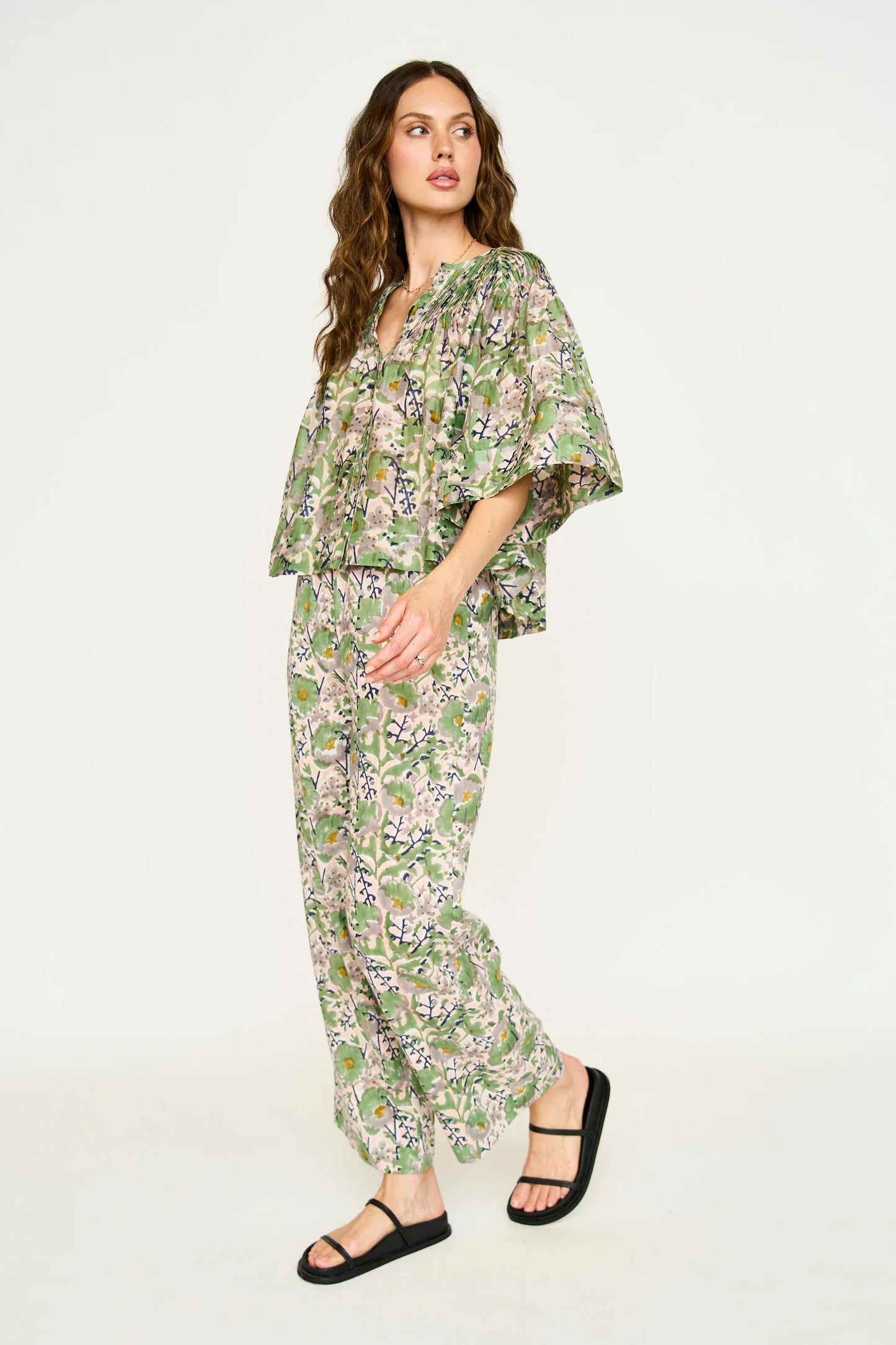 KERALA BLOUSE IN LAVENDER BLOOM
