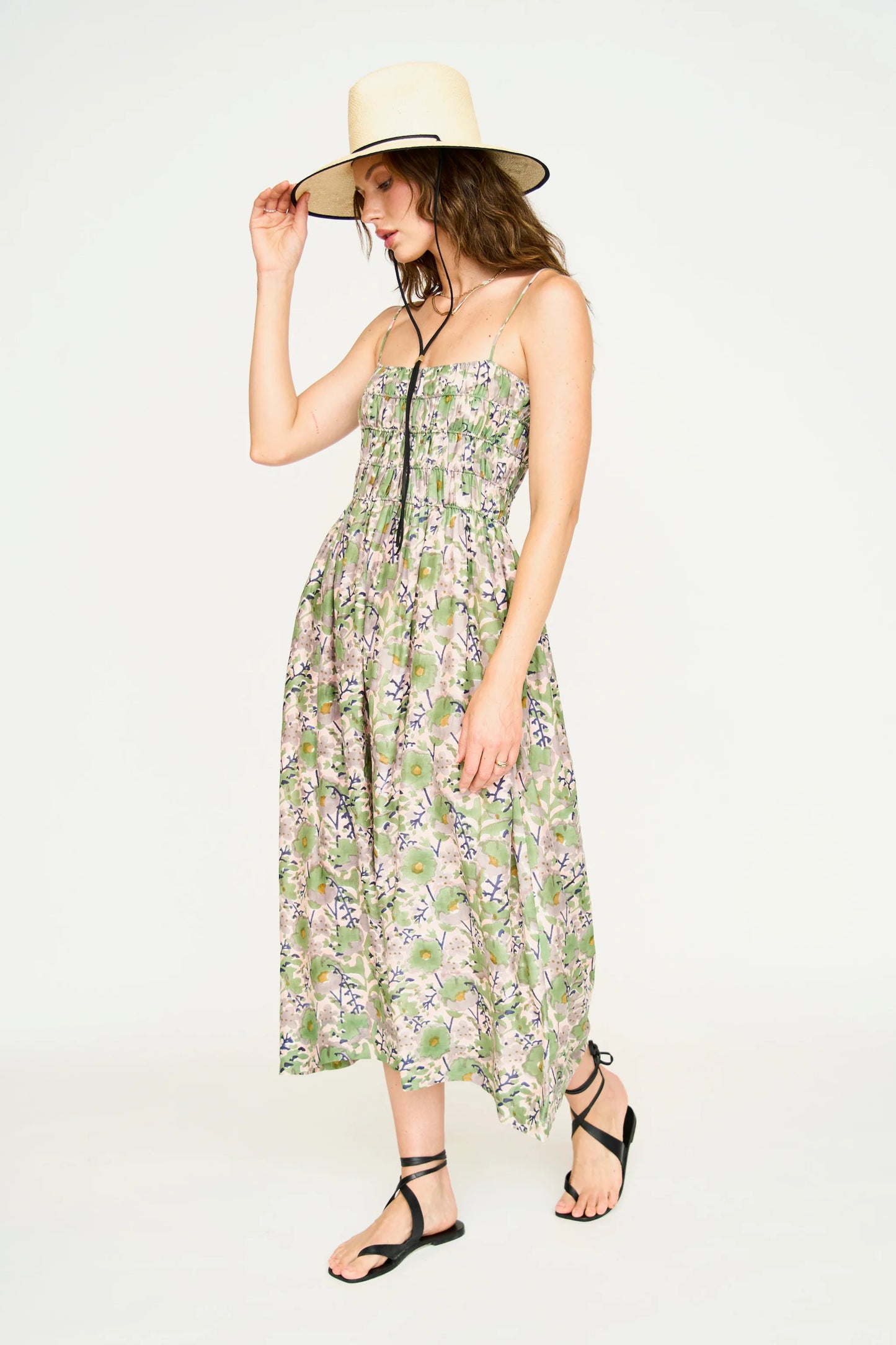 PUGLIA DRESS IN LAVENDER BLOOM