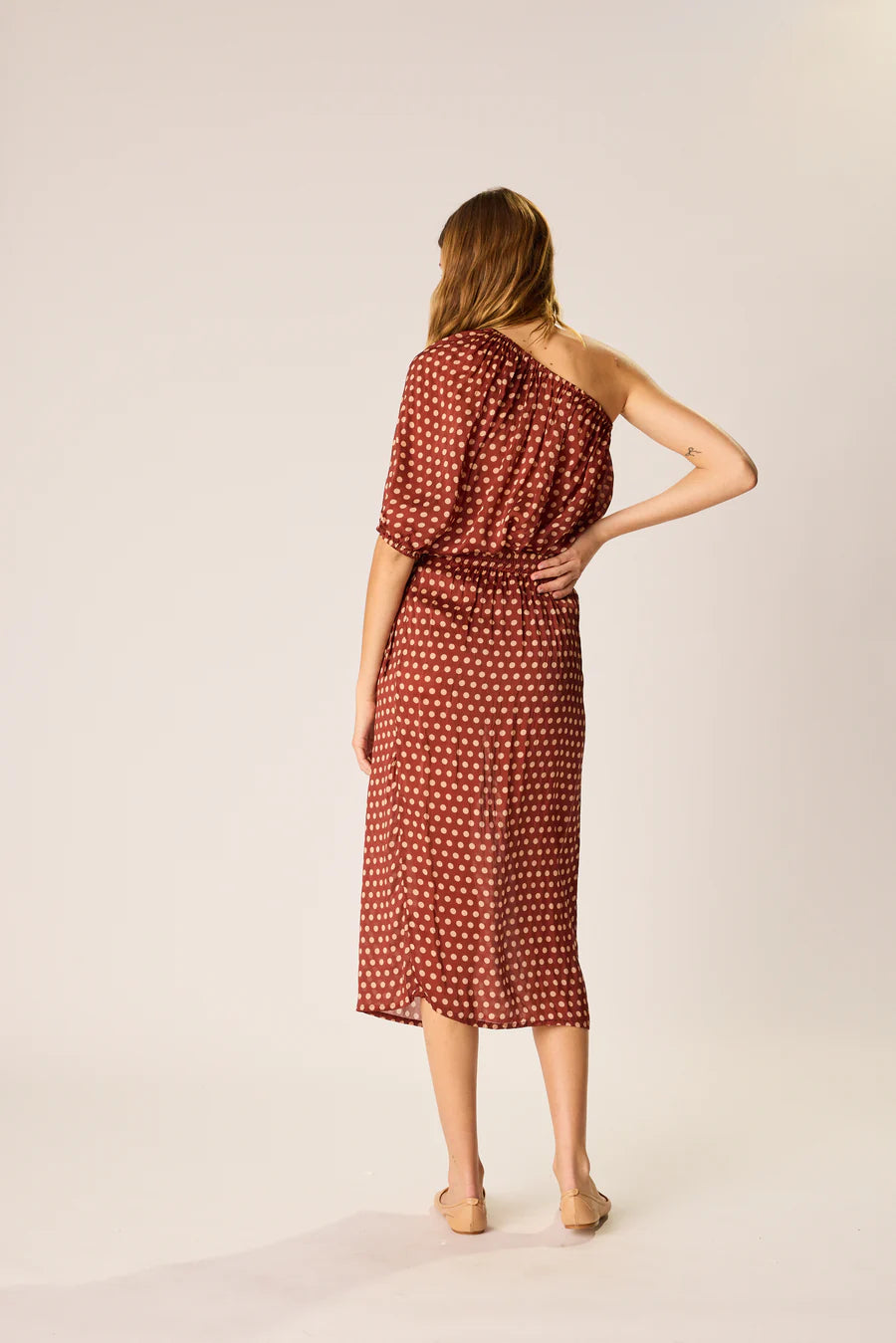 ERIN TOP POLKA DOT CAPPUCCINO