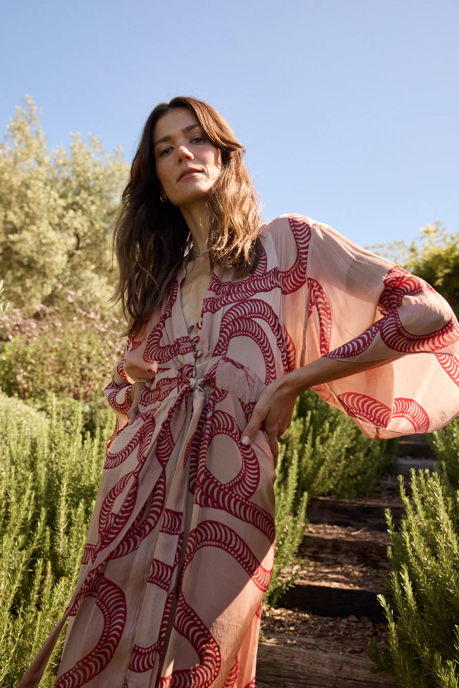 SARAH DRESS | AMENT SNAKE BONE