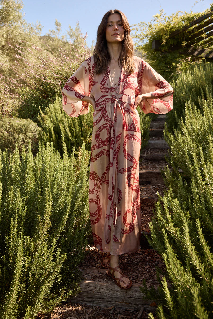 SARAH DRESS | AMENT SNAKE BONE