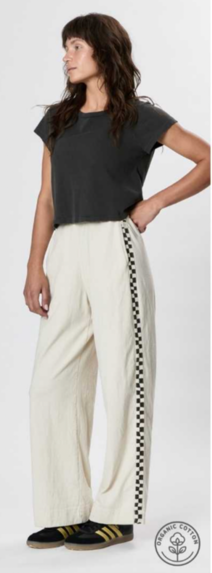 Wide Leg Slater Pant | Creme