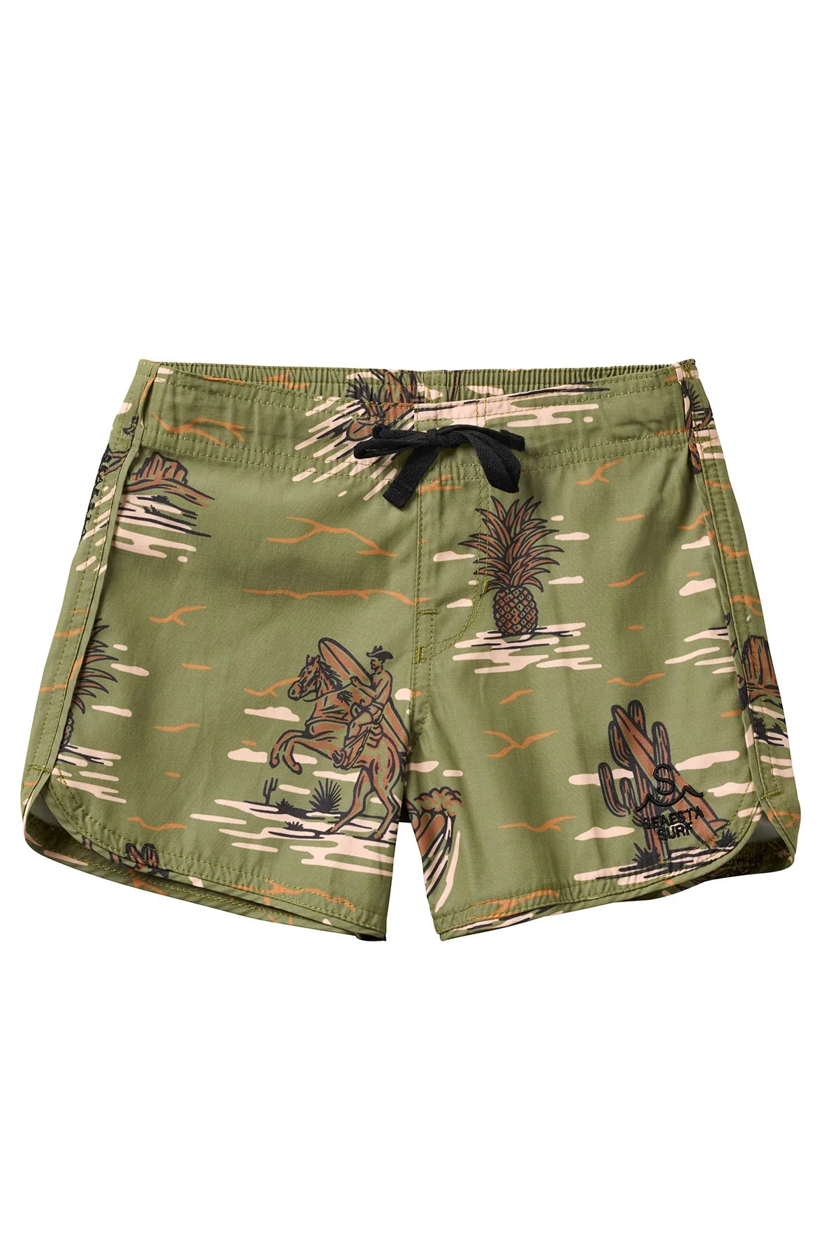 SEAESTA SURF SURFING COWBOY BOARDSHORTS / CACTUS