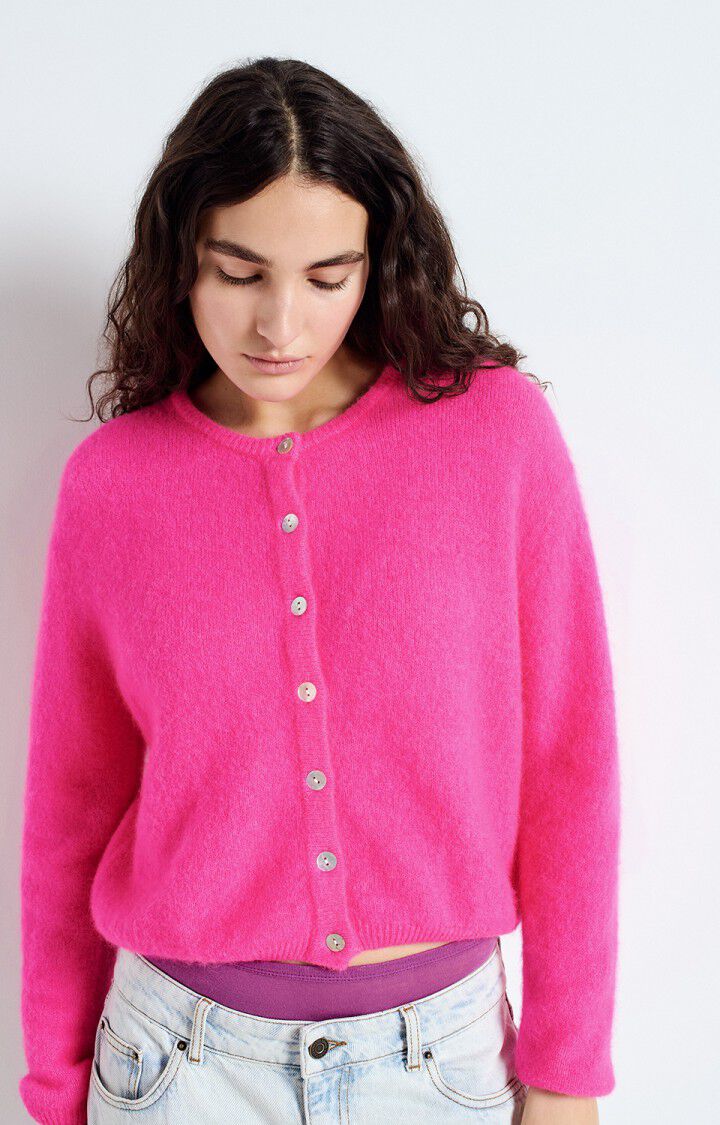 WOMEN'S CARDIGAN VITOW | NEON PINK MELANGE