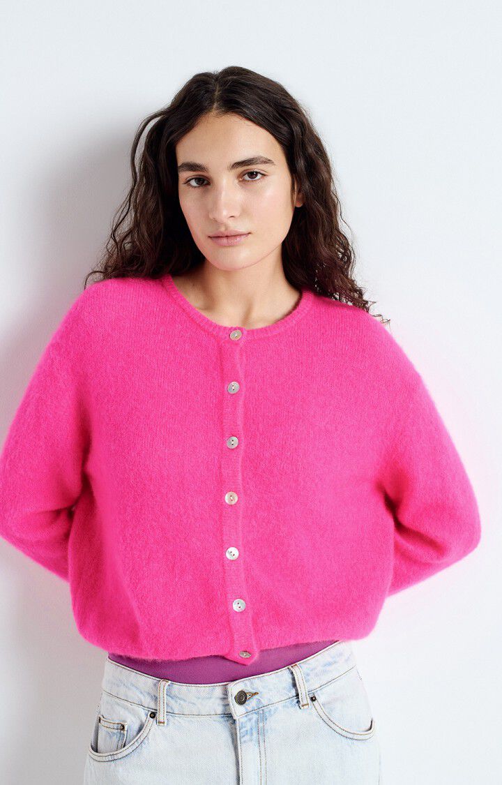 WOMEN'S CARDIGAN VITOW | NEON PINK MELANGE