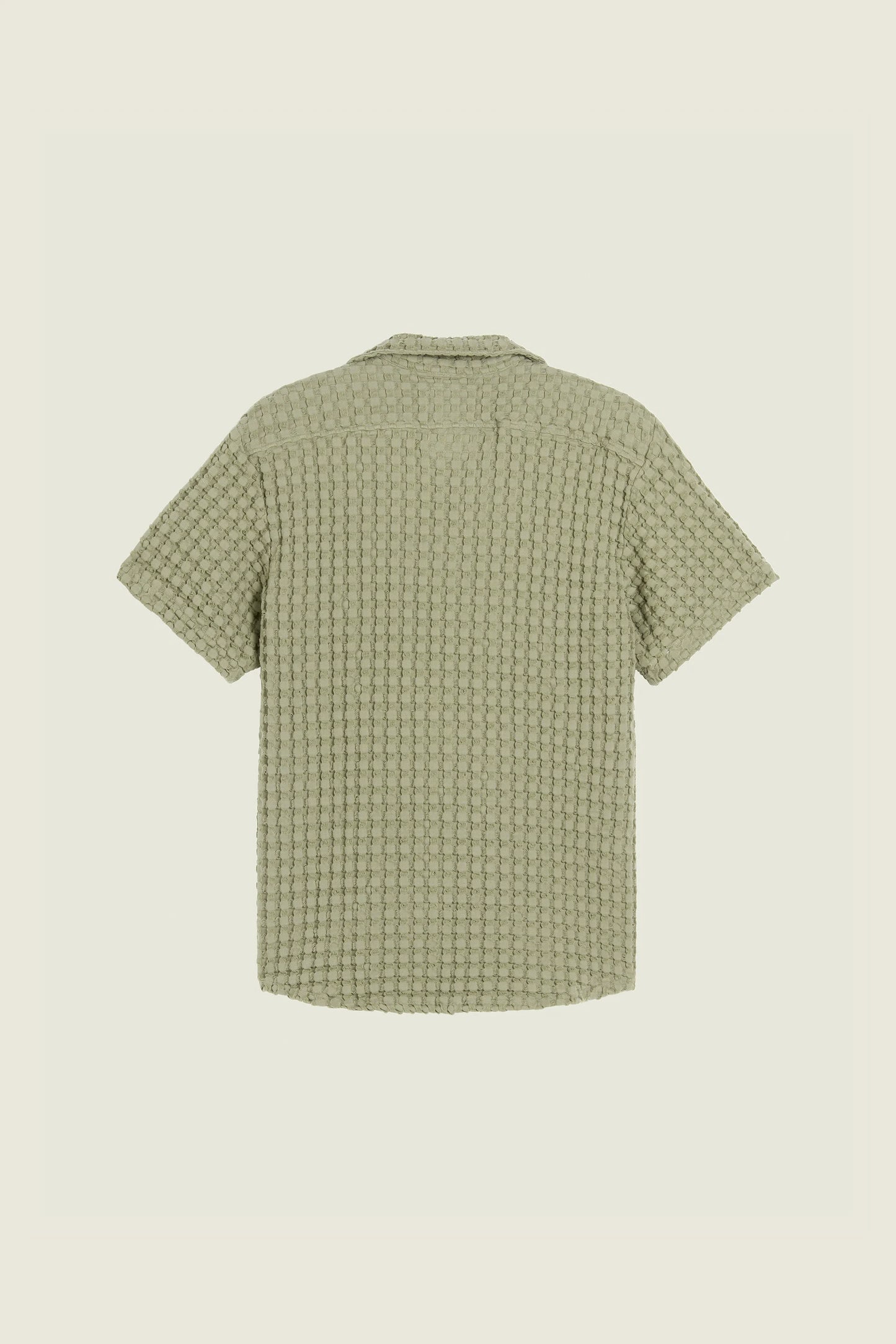 OAS Dusty Green Cuba Waffle Shirt