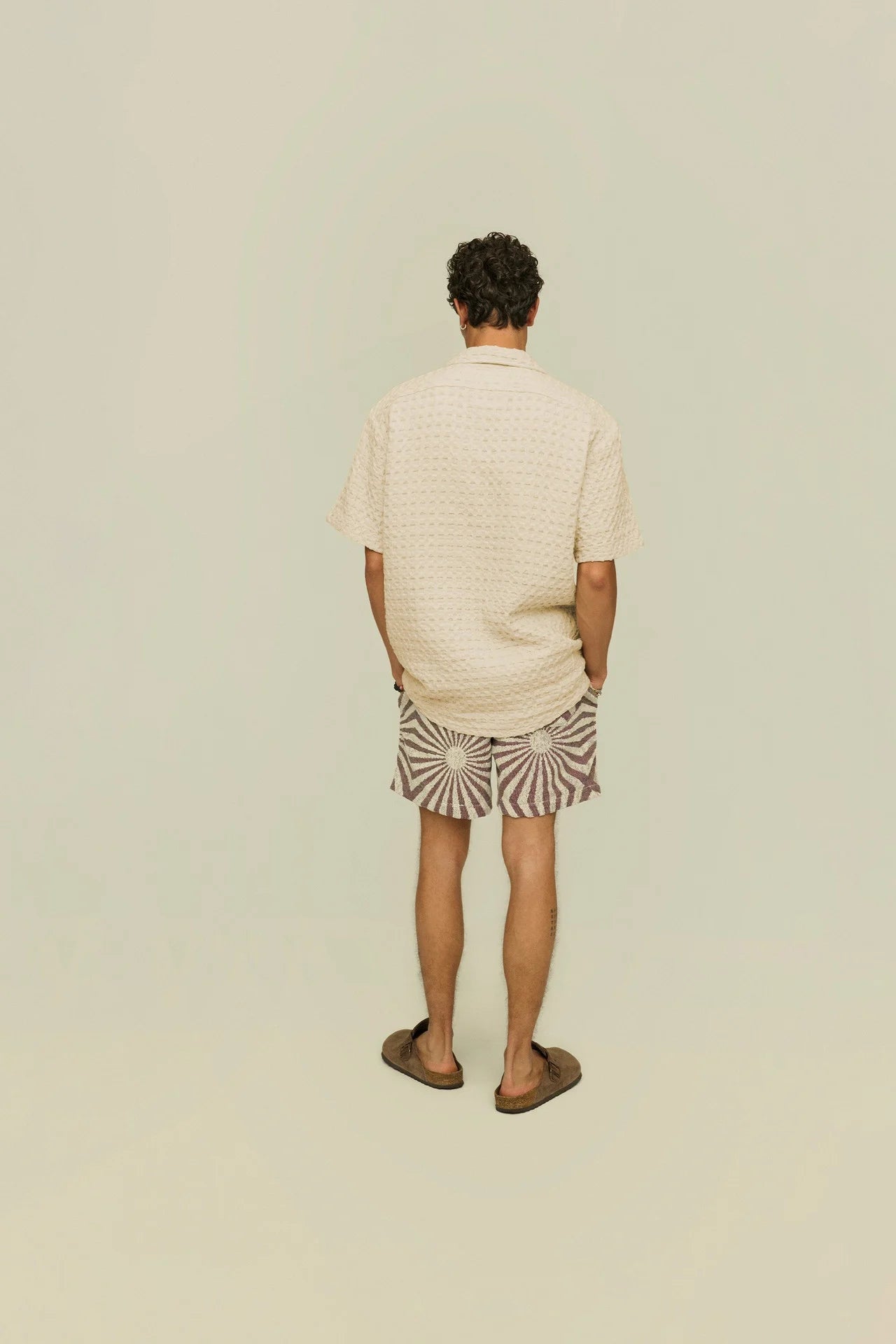 OAS ECRU Cuba Waffle Shirt
