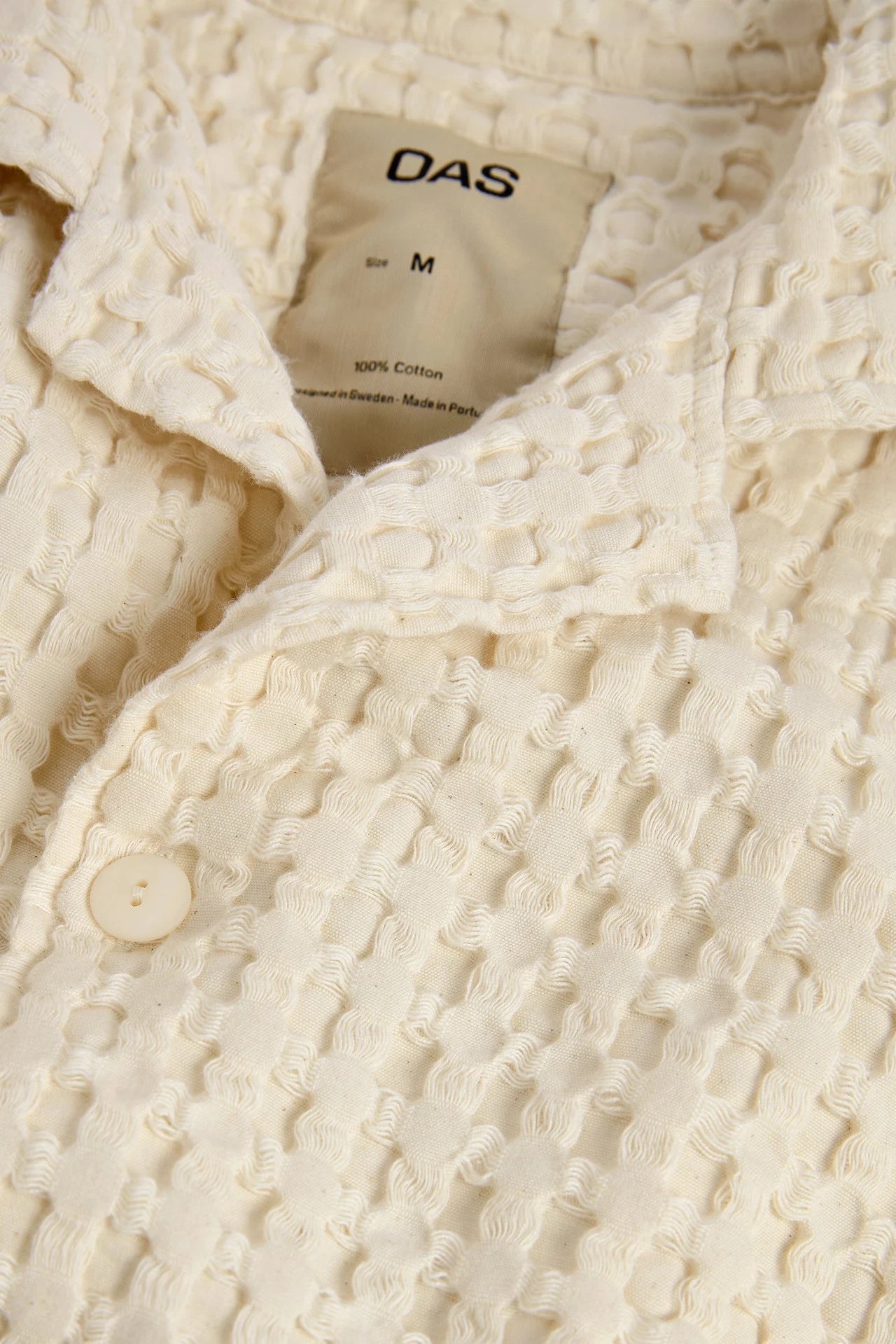 OAS ECRU Cuba Waffle Shirt