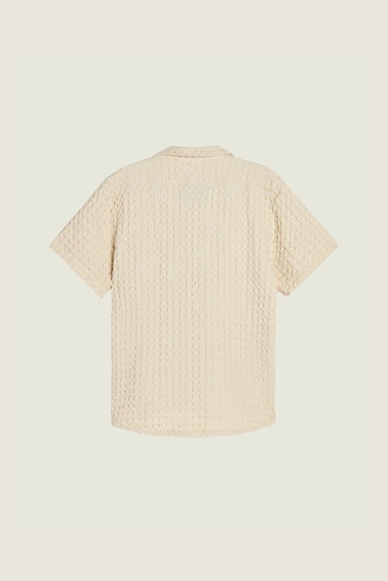 OAS ECRU Cuba Waffle Shirt