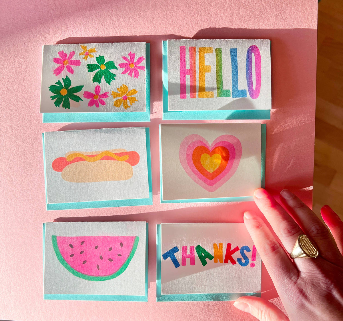 Alphabet Studios - THANKS ENCLOSURE GREETING CARD BOX OF 6