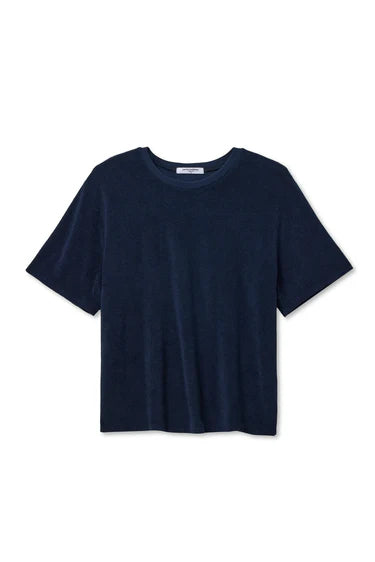 Donny loop terry crew tee | Navy