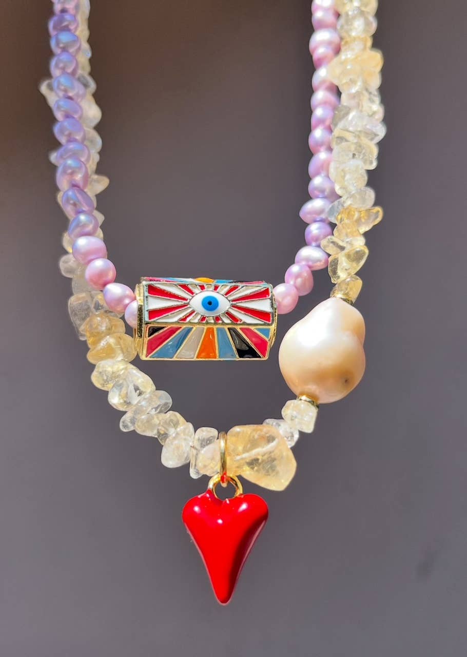 Heather Kahn - Purple Haze Pearl Necklace