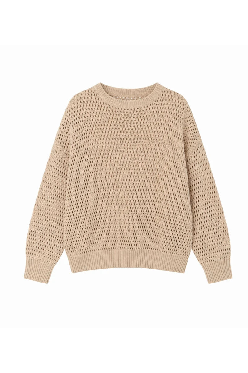 VALENTINA KNIT TOP - SAND