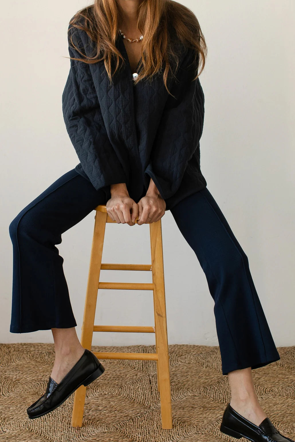 The Rib Kick Flare | Navy