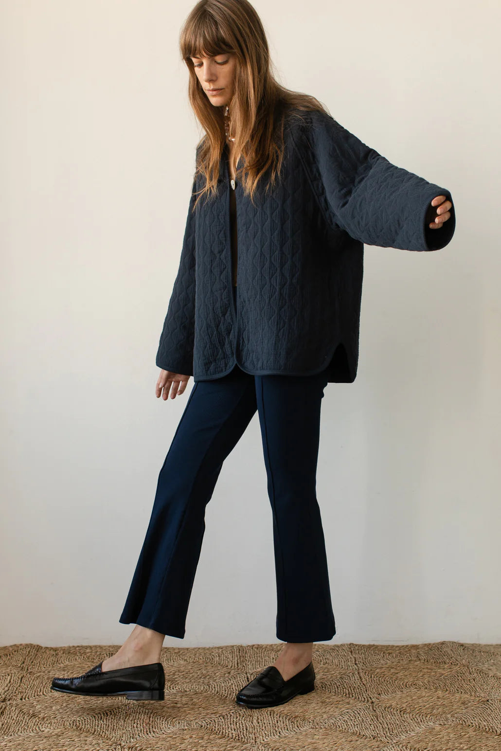 The Rib Kick Flare | Navy