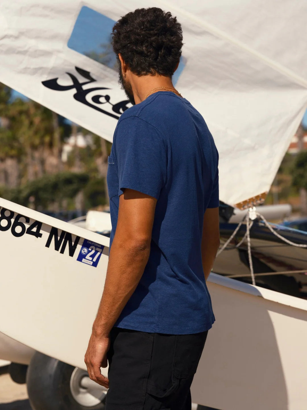 Hemp Pocket Tee | Indigo