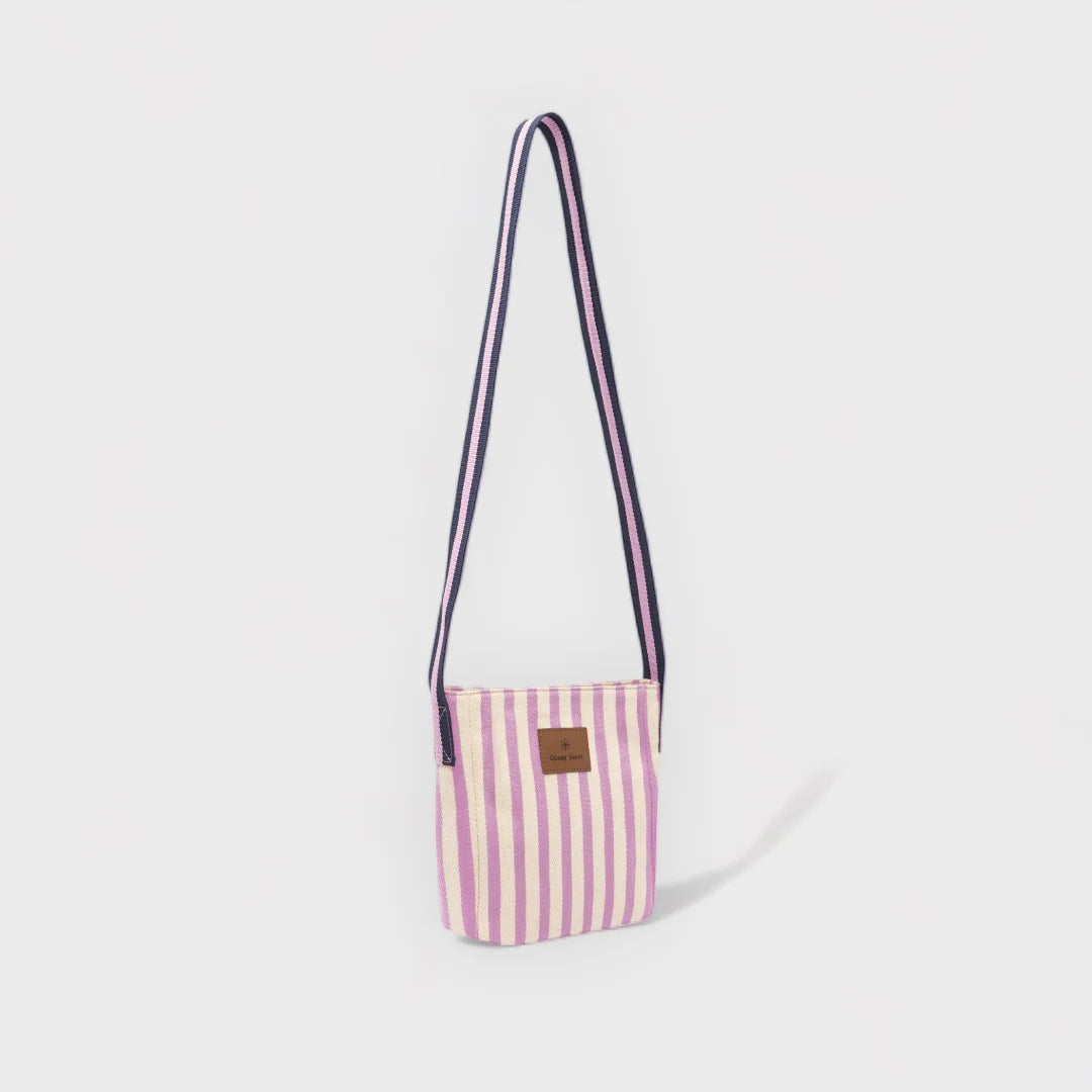 Ribbon Bag | Lavender Stripe